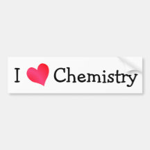 J'aime la chimie autocollants pour voiture