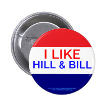 J'AIME LA COLLINE ET BILL, RÉÉLISENT OBAMA 2012 BADGES
