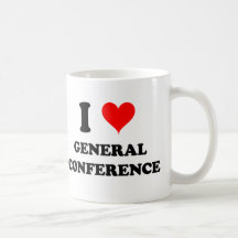 J'aime la conférence générale tasse à café