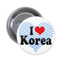 J'aime la Corée Badge