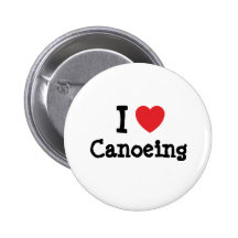 J'aime la coutume de coeur de canoë-kayak personna badge avec épingle