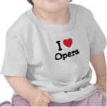J'aime la coutume de coeur d'opéra personnalisée t-shirts