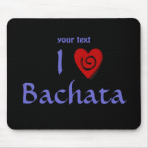 J'aime la coutume latine de danse de coeur de Bach Tapis De Souris