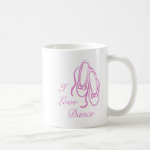 J'aime la danse tasse à café
