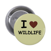 J'AIME LA FAUNE BADGES AVEC AGRAFE