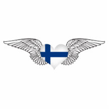 J'aime la Finlande - ailes Photos En Relief