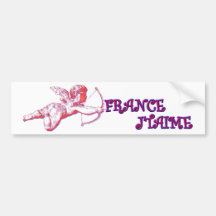 J'aime la France Adhésif Pour Voiture