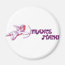 J'aime la France Aimant Pour Réfrigérateur