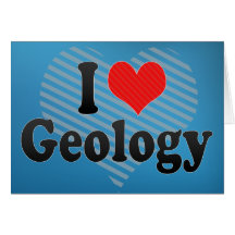 J'aime la géologie cartes de vœux