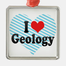 J'aime la géologie décorations de noël