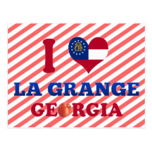 J'aime la grange de La, la Géorgie Cartes Postales