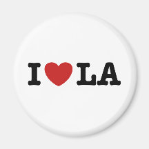 J'aime la LA Magnets Pour Réfrigérateur