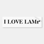 J'AIME LA LAMPE AUTOCOLLANTS POUR VOITURE