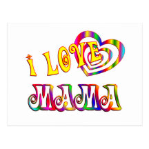 J'aime la maman carte postale