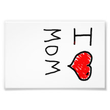 j'aime la maman impressions photographiques