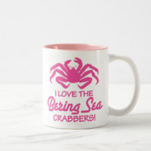 J'AIME LA MER DE BÉRING CRABBERS ! TASSE À CAFÉ