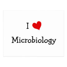 J'aime la microbiologie cartes postales