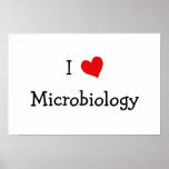 J'aime la microbiologie poster