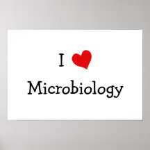 J'aime la microbiologie poster
