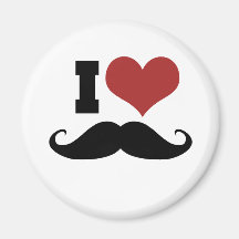 J'aime la moustache aimants