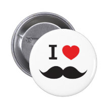 J'aime la moustache badge