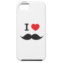 J'aime la moustache coques Case-Mate iPhone 5