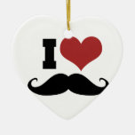 J'aime la moustache décoration pour sapin de noël