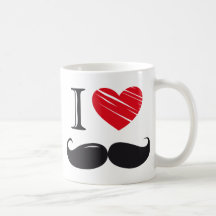 J'aime la MOUSTACHE Mugs À Café