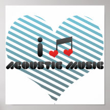J'aime la musique acoustique posters