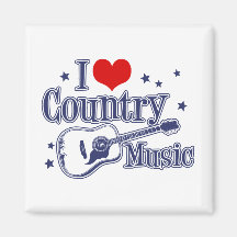 J'aime la musique country aimants pour réfrigérateur