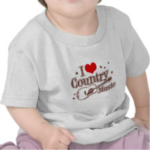 J'aime la musique country t-shirts