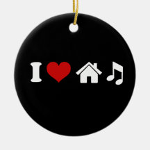 J'aime la musique de Chambre Décorations De Noël