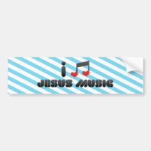 J'aime la musique de Jésus Adhésifs Pour Voiture