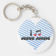 J'aime la musique de Jésus Porte-clé