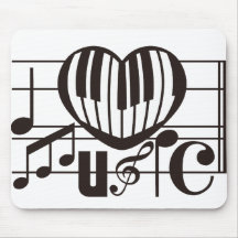 J'AIME LA MUSIQUE TAPIS DE SOURIS