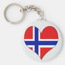 J'aime la Norvège Porte-clefs