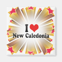 J'aime la Nouvelle-Calédonie Magnets Pour Réfrigérateur