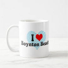 J'aime la plage de Boynton, Etats-Unis Tasse À Café