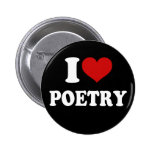 J'aime la poésie badges avec agrafe