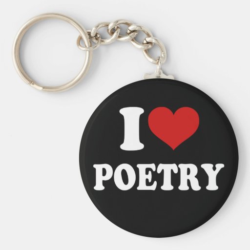 J'aime la poésie porte-clef