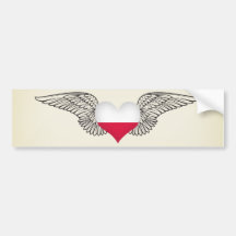 J'aime la Pologne - ailes Autocollant Pour Voiture