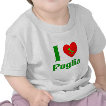J'aime la Puglia Italie T-shirts