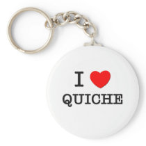 J'aime la quiche porte-clés
