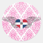 J'aime la République Dominicaine - ailes Autocollants