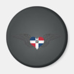 J'aime la République Dominicaine - ailes Magnets Pour Réfrigérateur