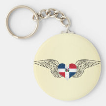 J'aime la République Dominicaine - ailes Porte-clef