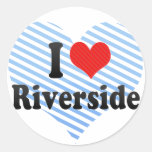 J'aime la rive adhésif rond