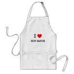 J'aime la SAUCE CHAUDE (la nourriture) Tabliers