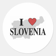J'aime la Slovénie Adhésif