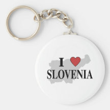 J'aime la Slovénie Porte-clés